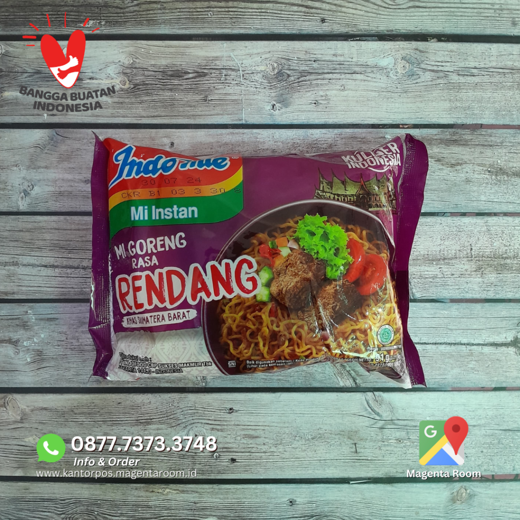 10pc Indomie Goreng Rasa Rendang – Kantor Pos Magenta Room